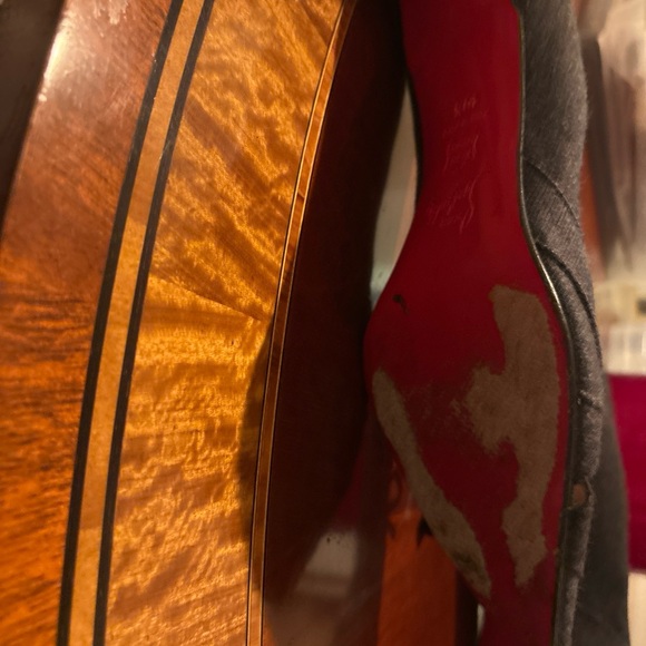 Christian Louboutin Black Heels with Bow Detail - Picture 5 of 8